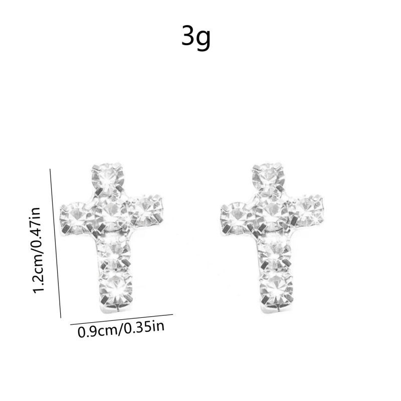Pendientes de botón con circonita y perlas para mujer elegantes_voghion.com