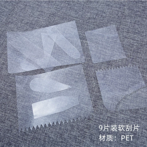 9 pieces of soft scrape