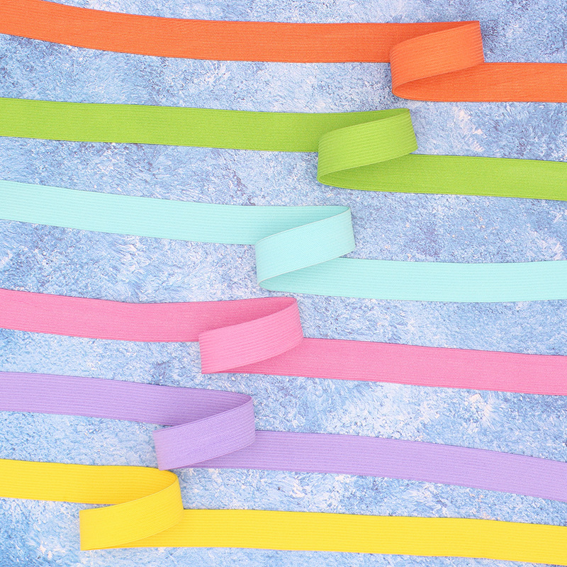 现货28色糖果色皮筋2cm松紧带 宠物牵引弹力带裤腰带护目镜面罩带