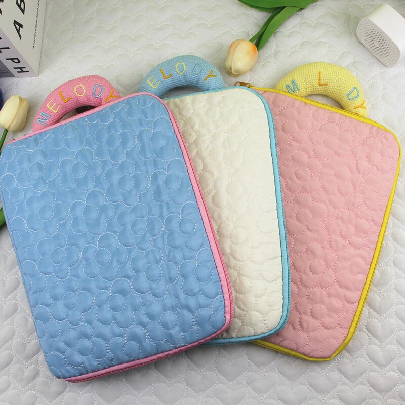 Korean Style ins Portable Quilted Flower Laptop ipad Liner Protective Case Fresh Girl's Heart Tablet