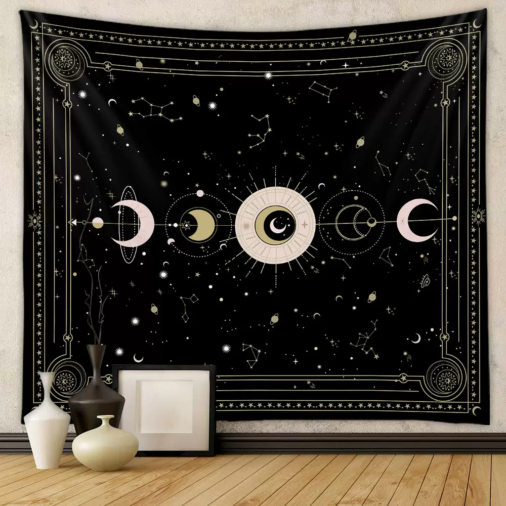 挂毯亚马逊跨境爆款外贸挂毯背景布ins风挂布房间装饰塔罗牌挂毯