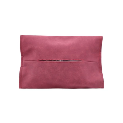 Car Tissue Bag, Personalized and Car tissue box/set - rose-red