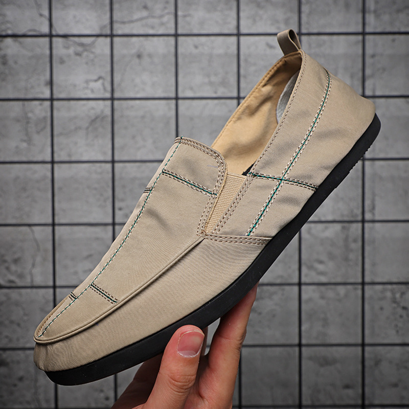 2023 Nuova tela leggera e versatile, traspirante, One Step Push on, scarpe casual in tinta unita, edizione coreana,_voghion.com