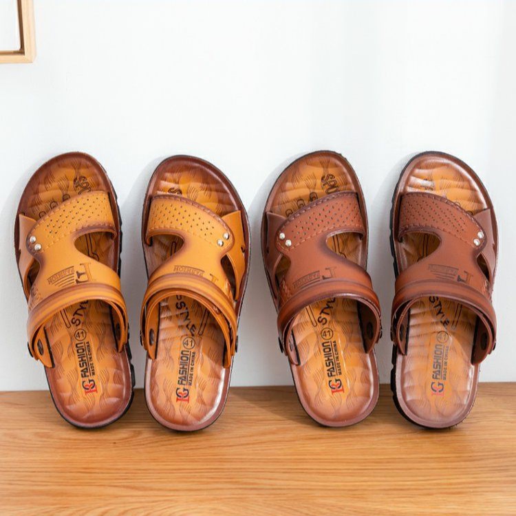 In-Stock Summer New Men's Sandals, Non-Slip Beach Shoes, Men's Sandals, Middle-Aged Summer Shoes, Plastic Summer Slippers, Dropshipping Available