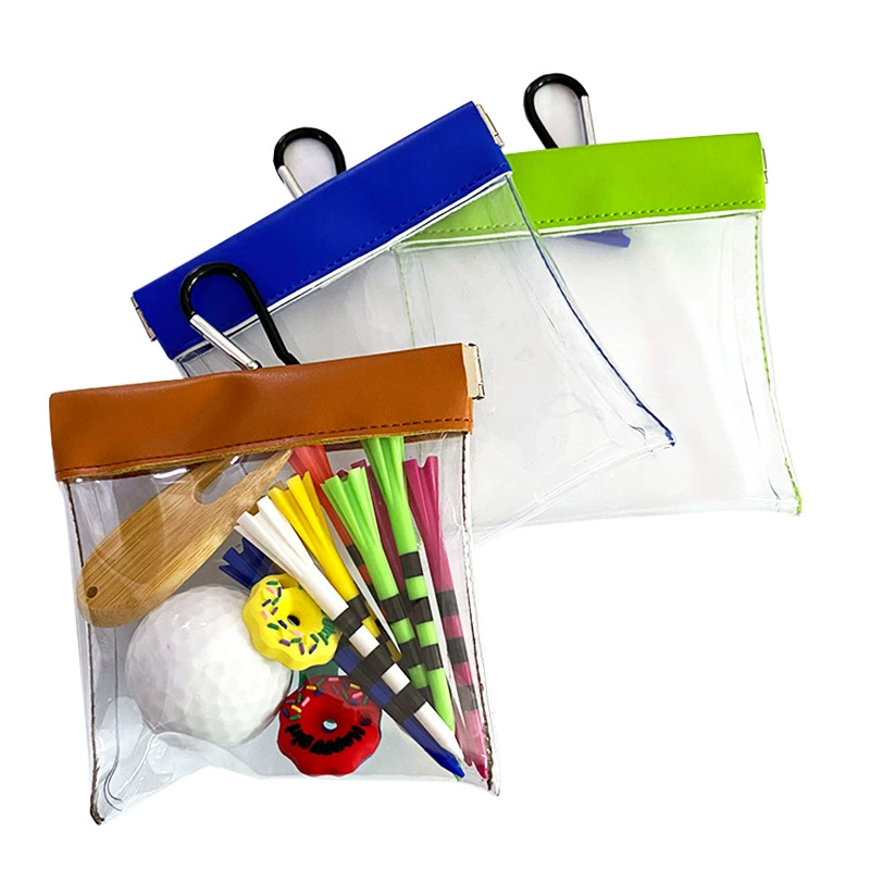 Прозрачная сумка для гольфа, сумка для хранения шипов с автоматическим закрыванием, сумка для хранения вилок для гольфа, сумка для инструментов для аксессуаров для гольфа