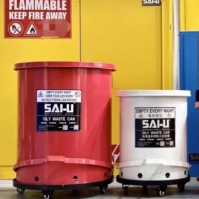 Fire-Proof Trash Can Accessories Chemical Steel Waste Laboratory Flammable Flammable Dangerous Goods Waste Trash Can