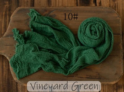 Toalla de gasa recién nacido niños fotografía elástico envoltura de tela bebé fotografía tela plisada seersucker envoltura de tela