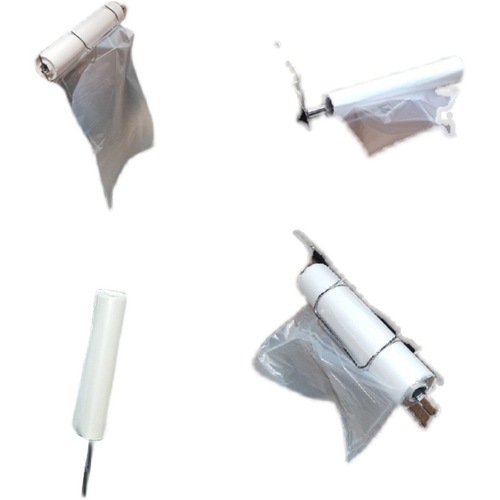 Stackable shelf with roll bag hanger, supermarket stainless steel Y-shaped roll bag stand, supermarket roll bag support