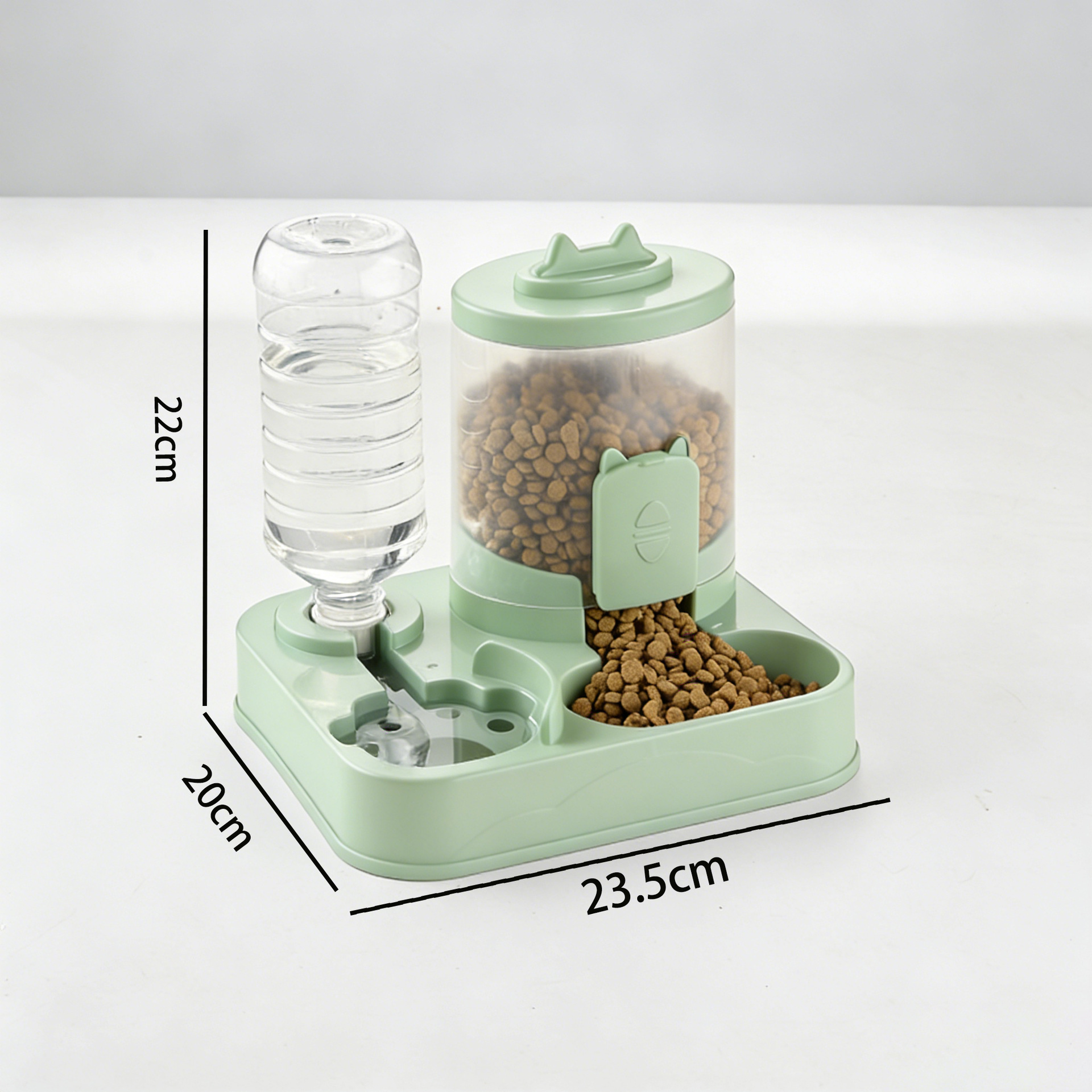 Cuenca de alimentación automática cuenco de agua de alimentación de agua de alimentación de grano para gatos cuenca de agua de protección integral para mascotas agua potable para alimentar a gatos artefacto XW