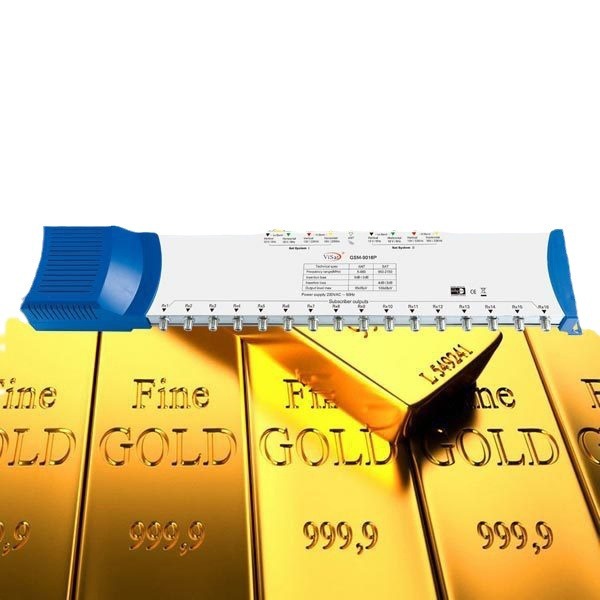 멀티 스위치 950-2150MHZ 위성 안테나 신호 9 인치 및 12 아웃