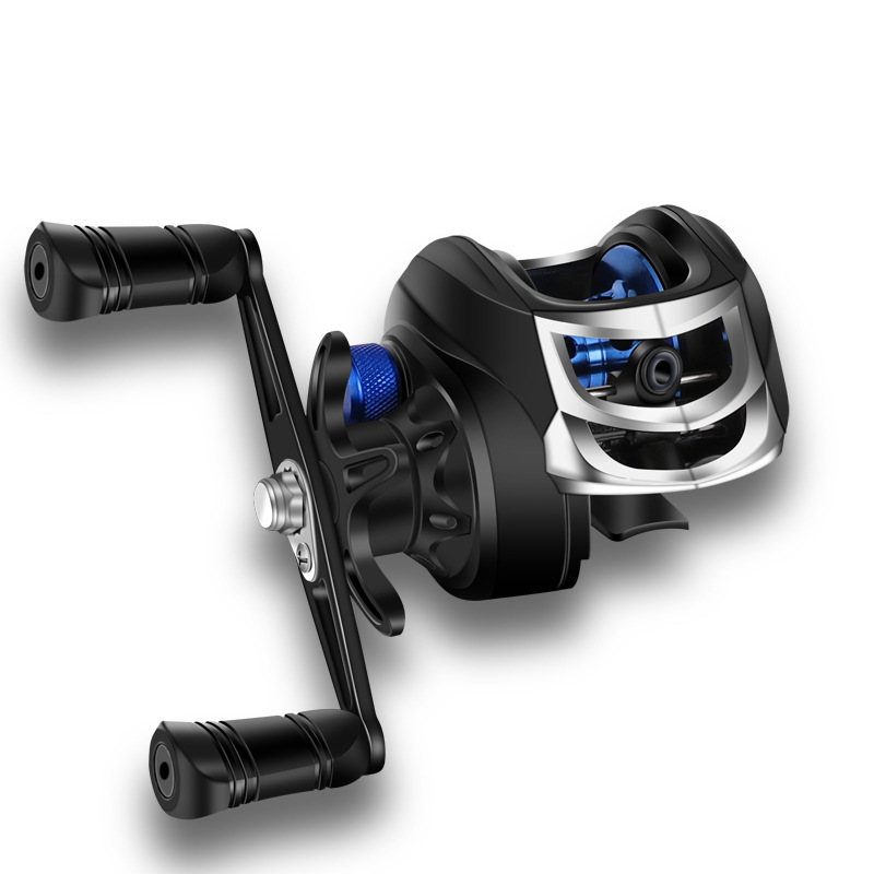 Venta directa de fábrica universal metal anti-explosión línea Luya rueda de gota de agua fuerte tensión negro mar Rod largo tiro pesca carrete al por mayor