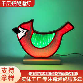 led小鸟圣诞节造型灯隧道灯灯氛围灯台灯小夜灯灯亚克力装饰灯