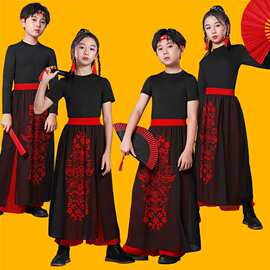 雪龙吟舞蹈服国潮古典舞扇子骁的舞蹈服中国风男女六一儿童演出服