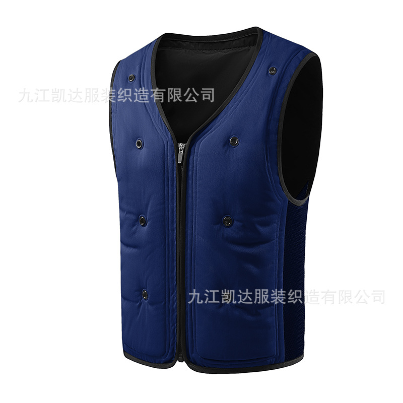 Verano nueva ropa de aire acondicionado de enfriamiento físico ciclismo al aire libre alta temperatura agua de prevención de insolación evaporación chaleco fresco chaleco de enfriamiento