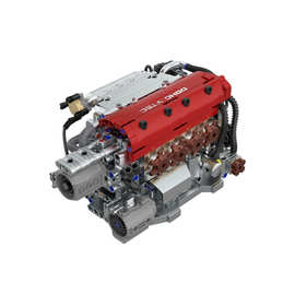 K20A红头发动机拼装积木 907颗粒仿真引擎机械模型玩具 仅供外销