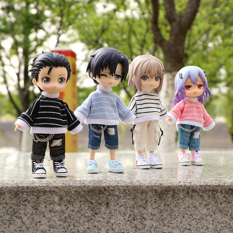 OB11 doll clothes turtleneck sweater 12 points chic wearable casual top BJD doll clothes little trouble in stock