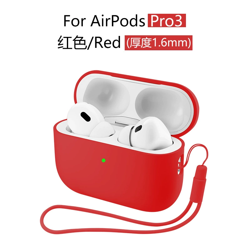 Чехол для наушников 2025 года совместим с AirPods Pro 3, силиконовый защитный чехол для наушников Apple AirPods Pro 3