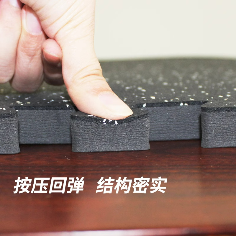 Cross-Border Rubber Floor Mats Gym Eva Review Splicing Lock Floor Tiles Foam Floor Mats Shock-Absorbing Floor Glue Customization