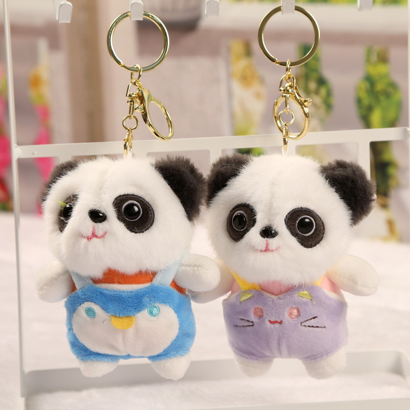 Panda muñeca de peluche juguete nacional tesoro simulación pequeña panda muñeca pequeño tamaño colgante Ragdoll niños regalo de cumpleaños