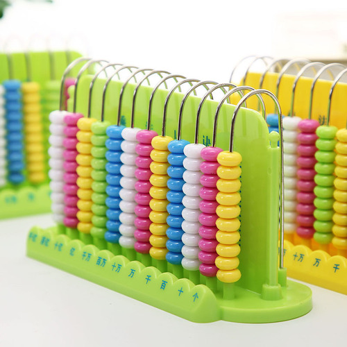 Primary school twelve-line counter, abacus arithmetic teaching aids, counting beads, mathematics puzzle, early education stationery
