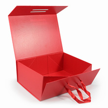 红色新年新娘婚礼乔迁手提礼物盒子伴手礼品盒折叠空盒实用高级感