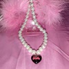 Design pendant from pearl, necklace, fashionable chain for key bag , trend of season, 2 carat, internet celebrity