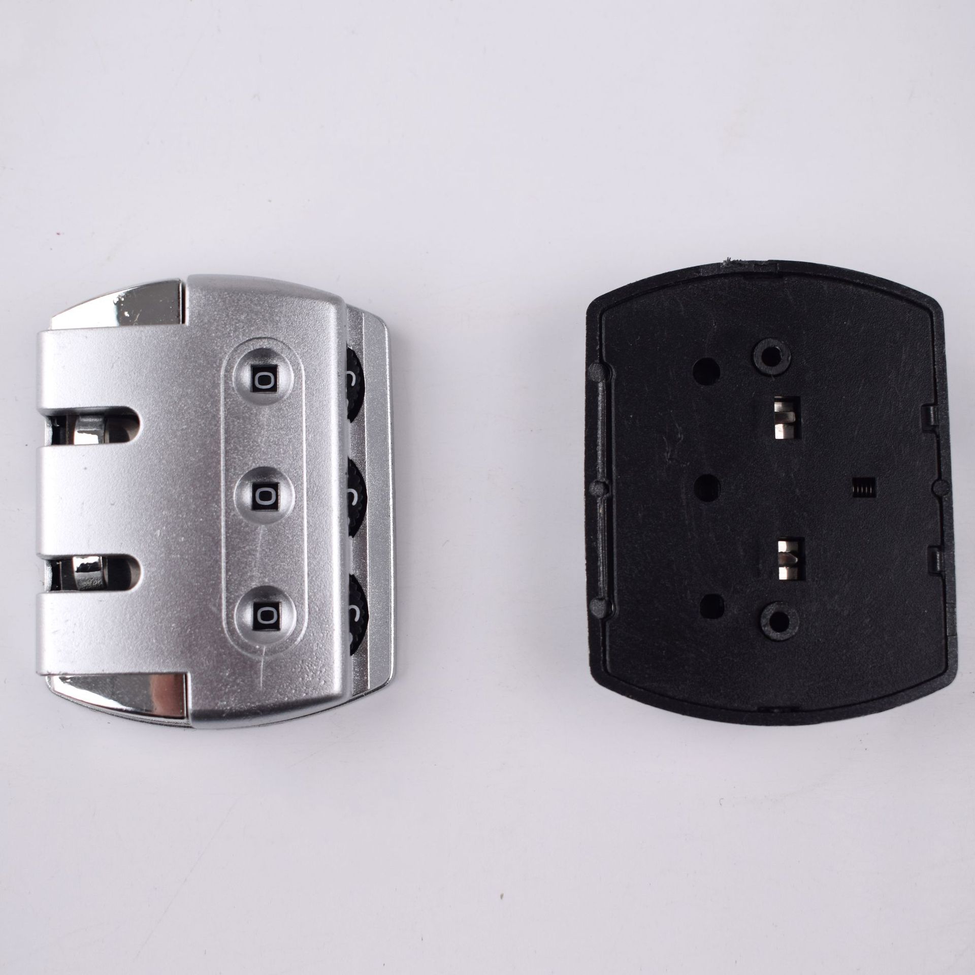 Export-only luggage lock fixed lock accessory password lock ABS plastic three-digit password lock dual-opening fixed lock