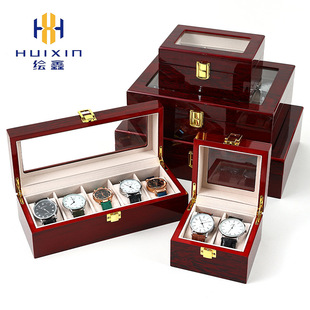 Spot paint watch box Pearl fleece jewelry box 1 to 24 gift box men's and women's jewelry dustproof storage box