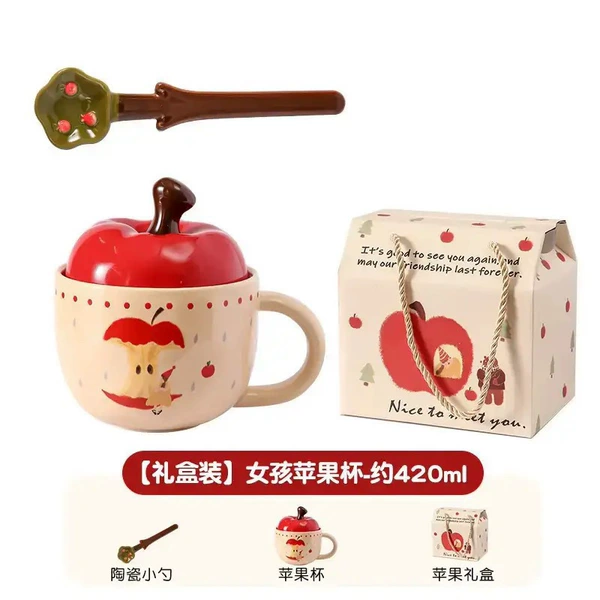 Recommended gift box-[Apple core + lid + apple spoon]