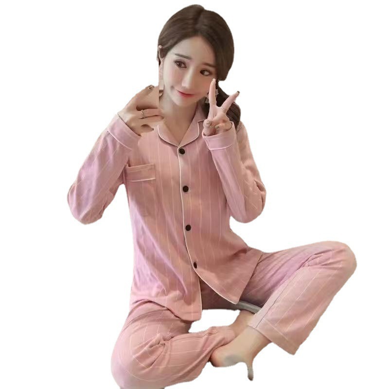 Nuevas celebridades de Internet ins viento primavera otoño pijamas mujeres de manga larga versión coreana japonesa dulce y lindo traje de servicio a domicilio de confinamiento