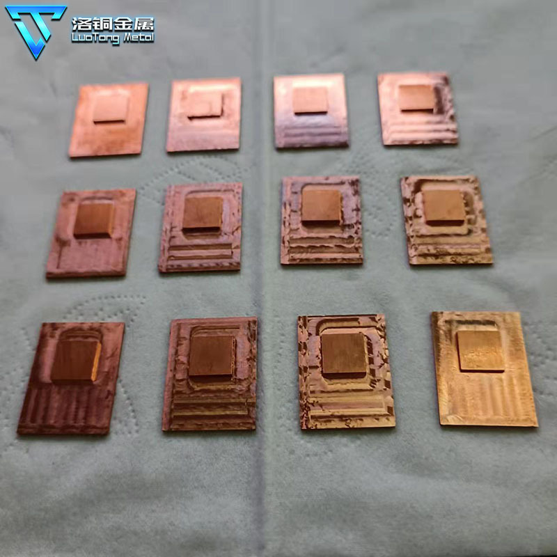 T2纯铜板激光切割来图CNC雕刻紫铜散热片法兰防静电铜片0.5-6mm