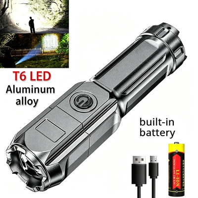 High-Brightness Flashlight, Telescopic Zoom: UV fənərlər - 824-small-flashlight