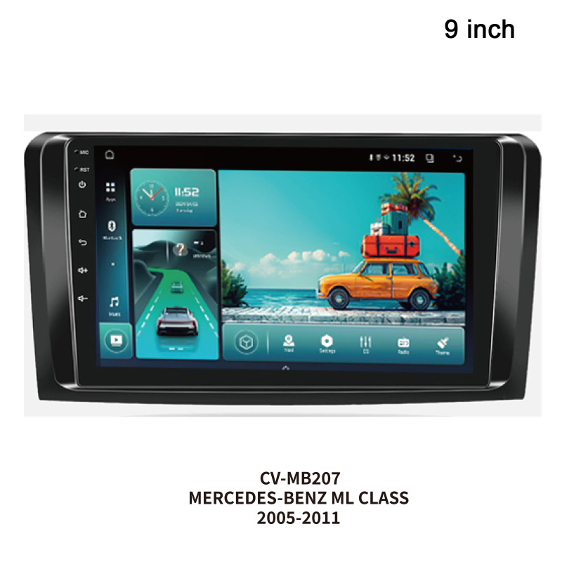Suitable for 05-13 Mercedes-Benz ml Class 9inch Hd Car Audio and Video Car Gps Android Navigation Smart All-In-One Machine Suitable for 05-13 Mercedes-Benz ml Class 9inch Hd Car Audio and Video Car Gps Android Navigation Smart All-In-One Machine