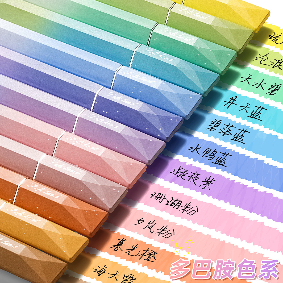 Dopamine High-Looking Fluorescent Marker Colored Highlight Marker…