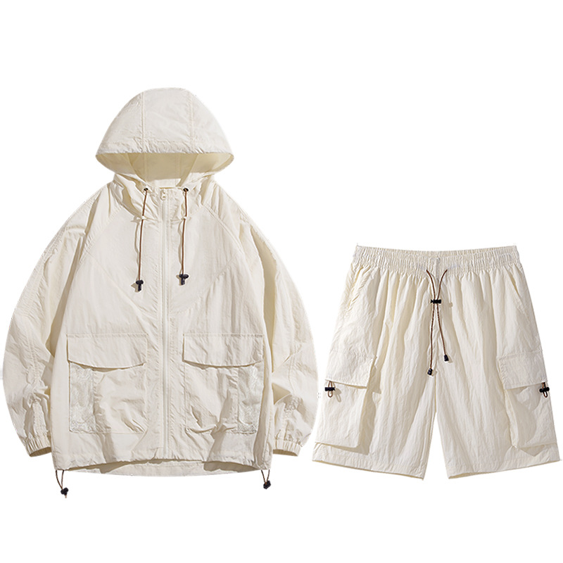 2025 nuevo estilo traje de ropa de protección solar con capucha ropa de piel para hombres pareja ropa de protección solar al aire libre transpirable ropa de piel de pesca para mujeres