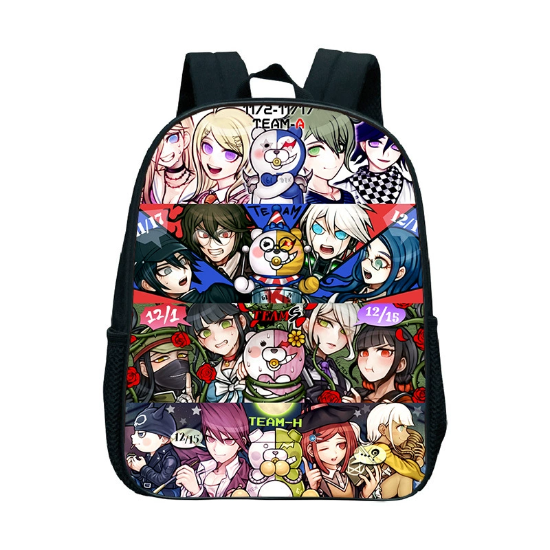 [Фабричная поставка школьный рюкзак Danganronpa принт детский двойной рюкзак для отправки]