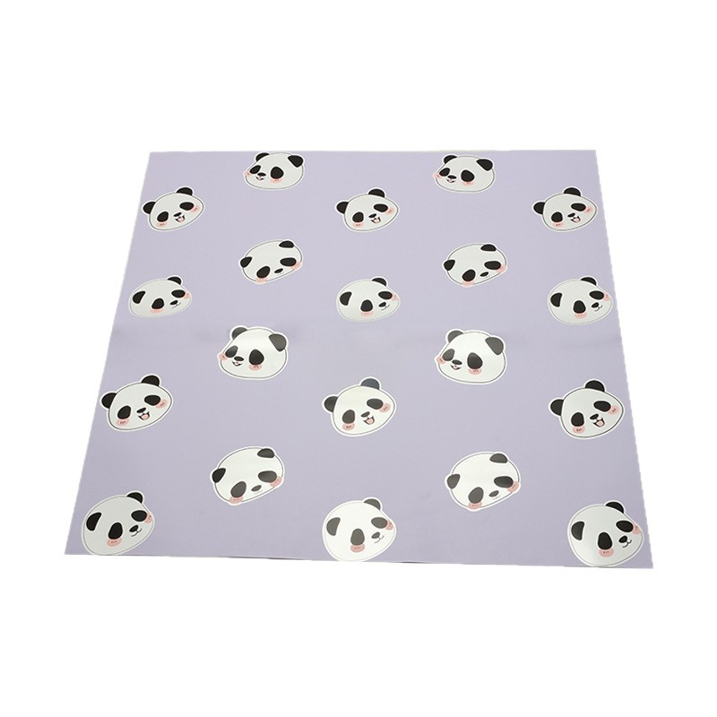 Roland oso oso de dibujos animados oso ramo de flores regalos hechos a mano papel de embalaje impermeable película de perla florista material de flor