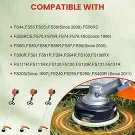 2个 颜色：图片色 材质：ABS 割草机头27-2 适用于 Stihl FS85 FS