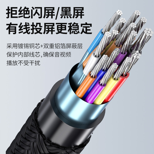 type-c to hdmi adapter cable 4k mobile phone computer monitor same projection cable high definition convert type c to hdmi