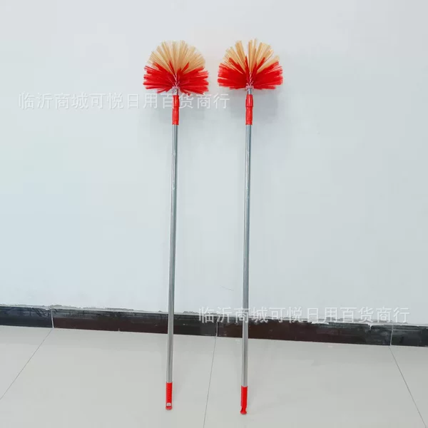Telescopic Broom for Cleaning Ceiling Spider Webs, Dust Removal, Household Dusting, Extendable Roof Broom