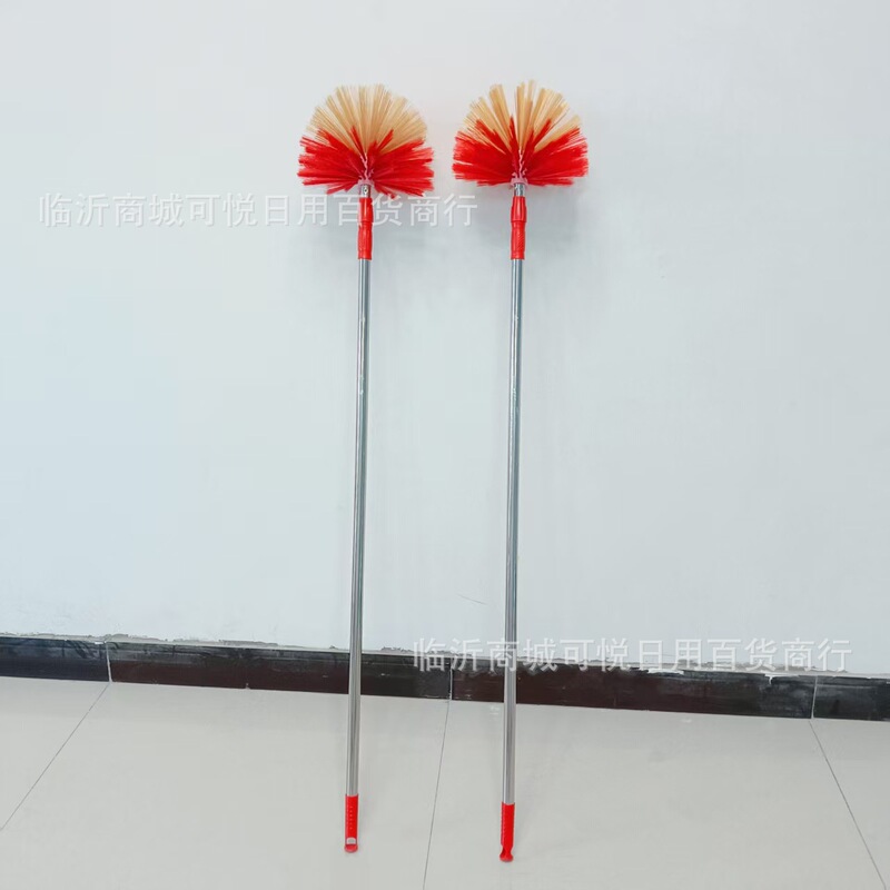 Telescopic Broom for Cleaning Ceiling Spider Webs, Dust Removal, Household Dusting, Extendable Roof Broom