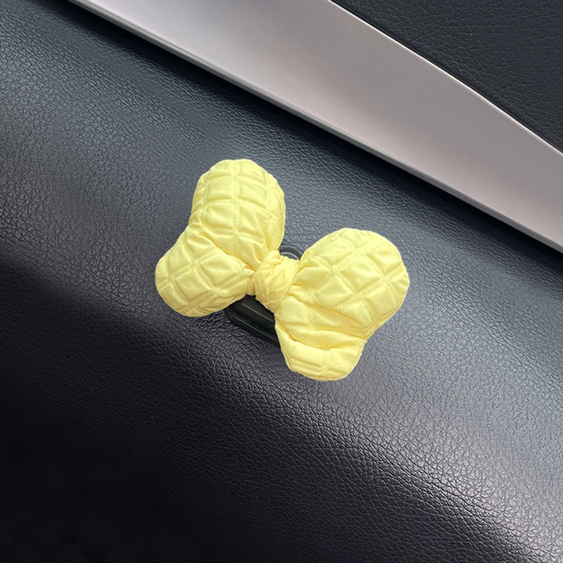 Lindas decoraciones de coche con lazo, ganchos adhesivos creativos en el coche, suministros creativos para el coche para mujeres