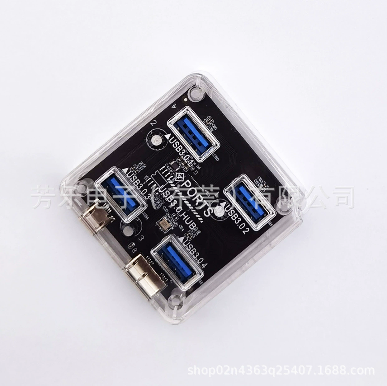 Новый прозрачный концентратор от одного до четырех 3.0Hub USB/мультиинтерфейс без накопителя Type-C