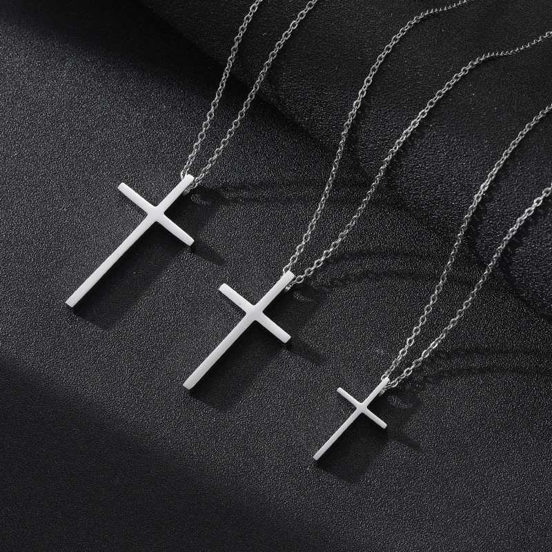 Titanium Steel Cross Necklace 8