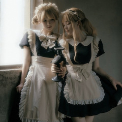 【全額】ロリータメイド服kisskiss古早風逆シワレースopスカートLolitaクラシック