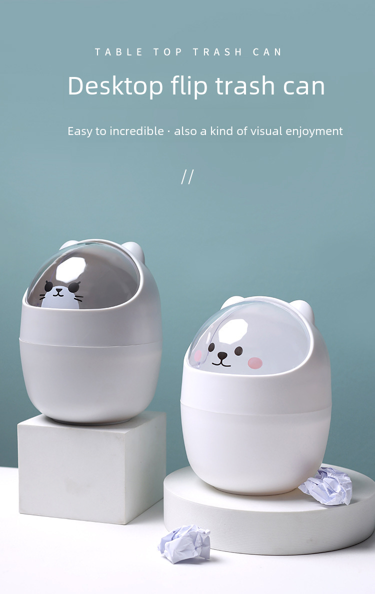 Small cute garbage can for home use for bed
