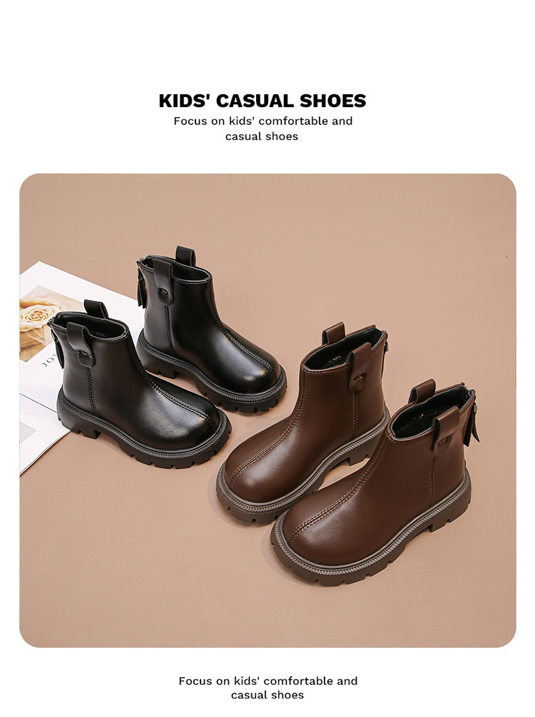 Kinder Martin Boots Warm Aus Samt Leder Für Jungen Und Mädchen_voghion.com