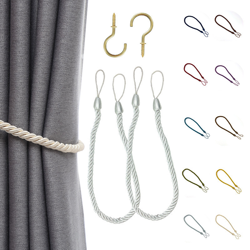 Modern Simple Creative Curtain Accessories Lace with Hook Wided Rope Strap Lanyard Buckle Accessories Cross-border Hot Sale