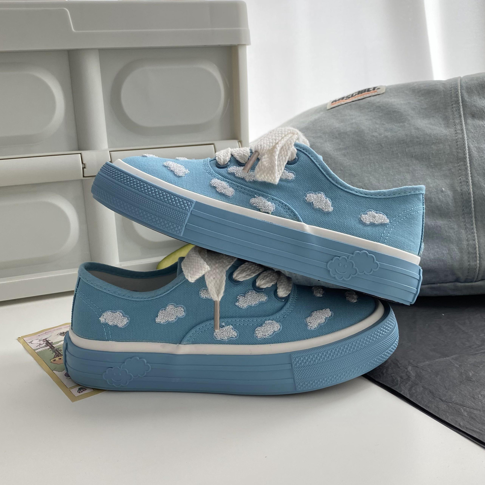 Zapatos de baloncesto para mujer Zapatos para caminar Zapatillas de deporte Lona de malla Calzado antideslizante fácil de limpiar_voghion.com