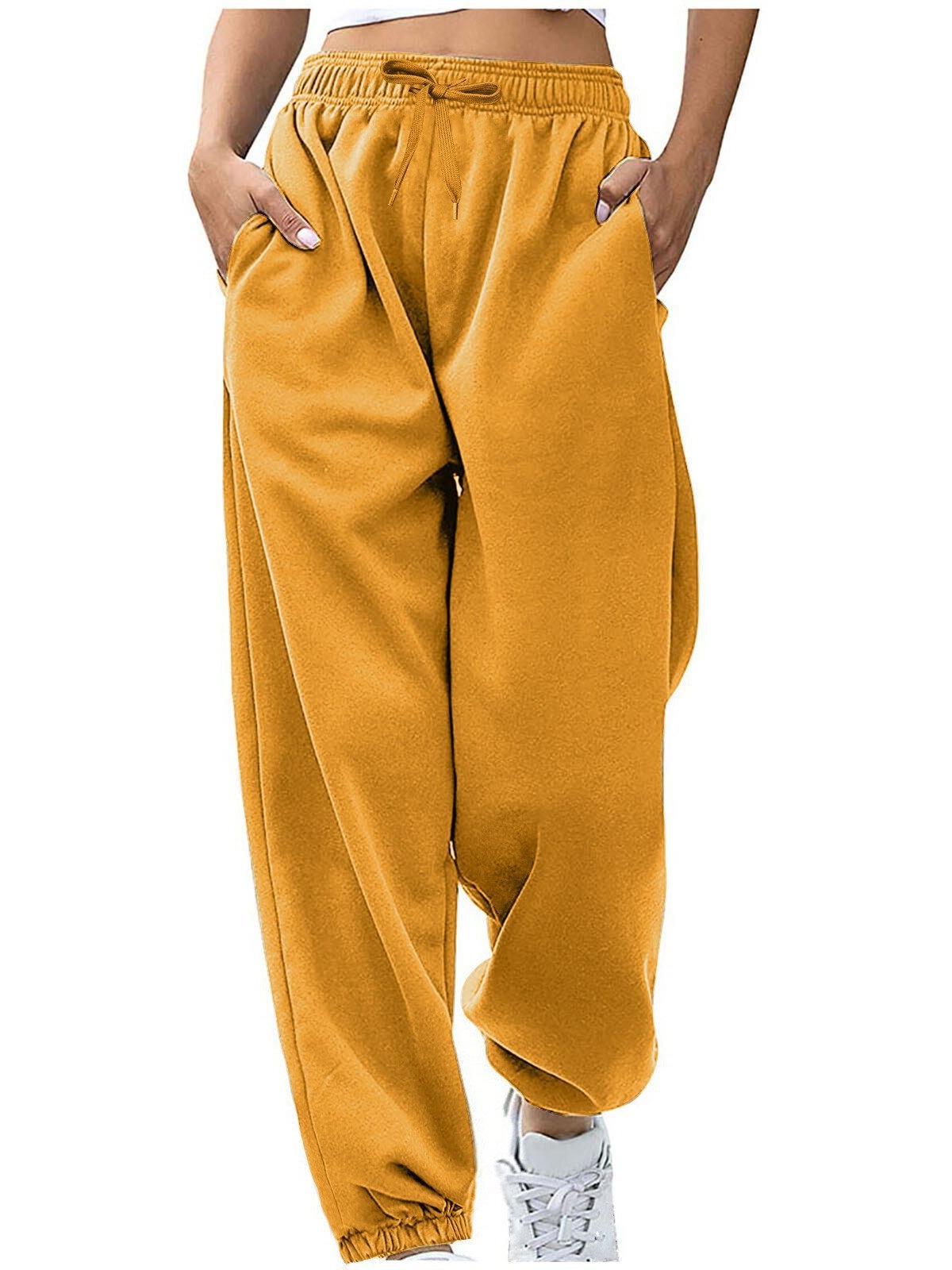 Pantalones Deportivos Térmicos para Mujer Poliéster Holgado
